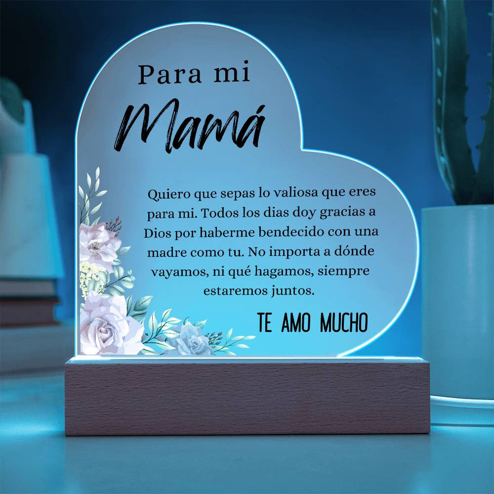 PARA MI MAMÁ |Acrylic Heart Plaque