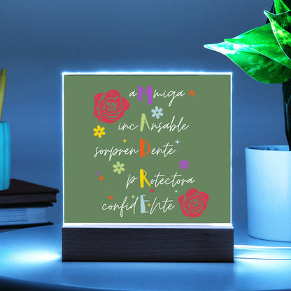 MADRE |Acrylic Square Plaque