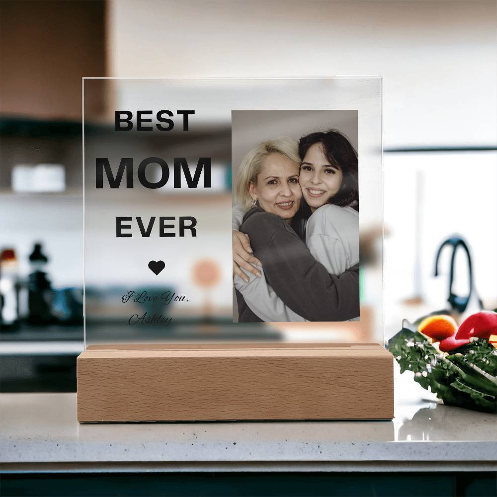 BEST MOM EVER |Acrylic Square Plaque