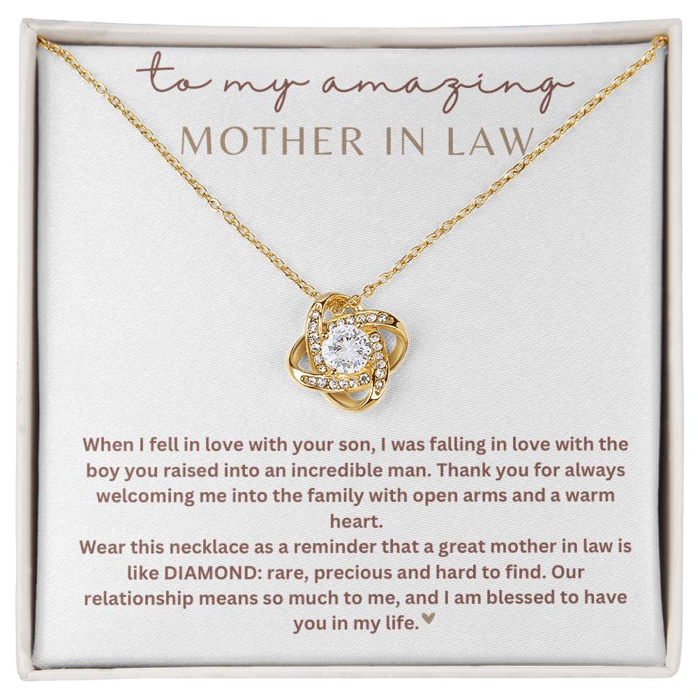 To My Mother-In-Law | Love Knot Necklace