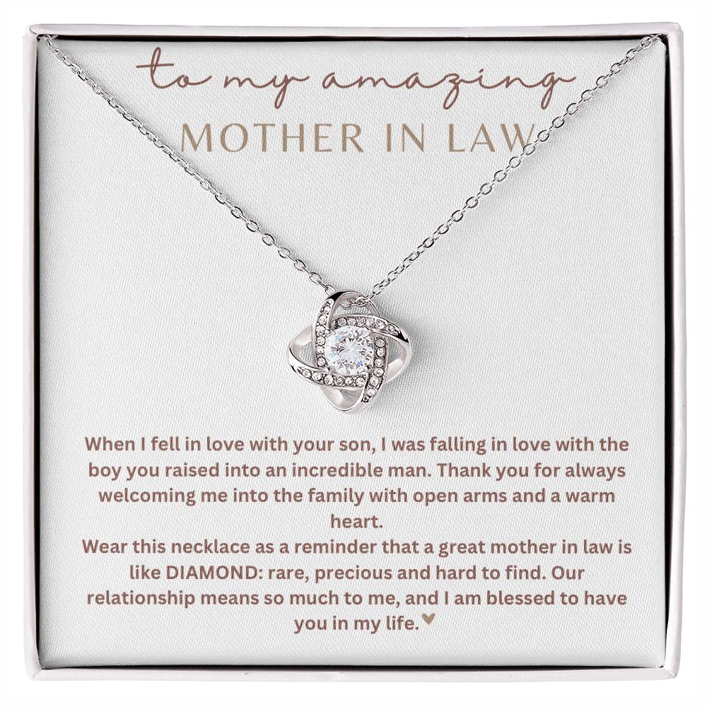 To My Mother-In-Law | Love Knot Necklace