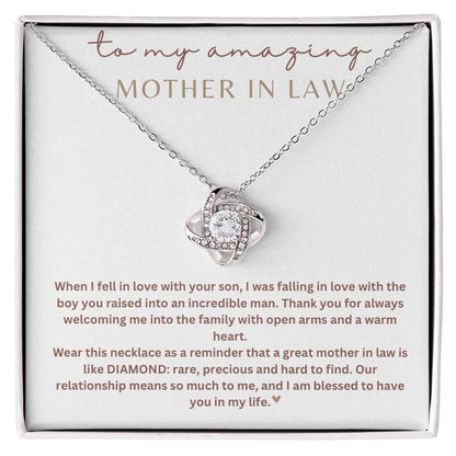 To My Mother-In-Law | Love Knot Necklace