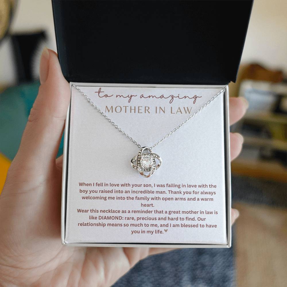 To My Mother-In-Law | Love Knot Necklace