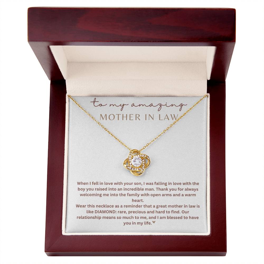 To My Mother-In-Law | Love Knot Necklace