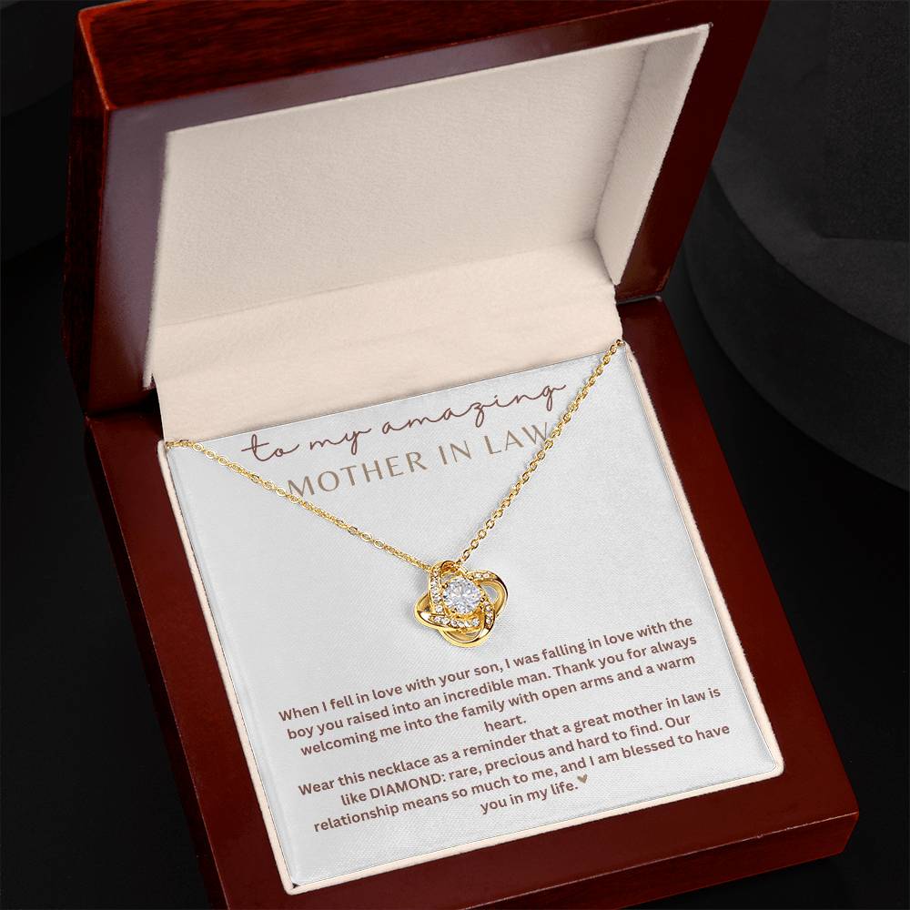 To My Mother-In-Law | Love Knot Necklace