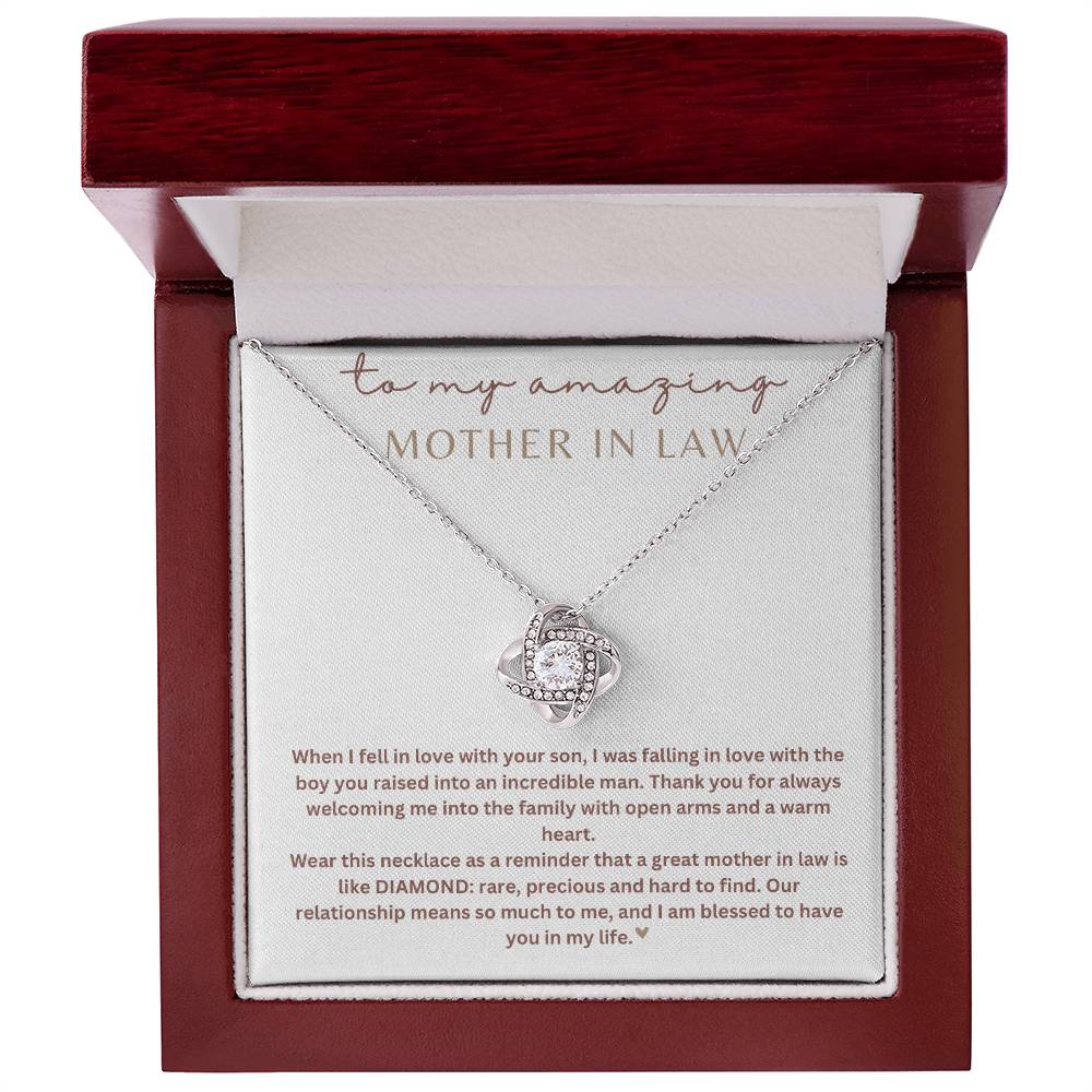 To My Mother-In-Law | Love Knot Necklace