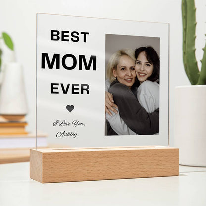 BEST MOM EVER |Acrylic Square Plaque